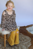 45552 Toddler Cheetah Cold Shoulder Top (4@$6)