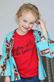 45922 Toddler Turquoise Aztec Short Ruffle Sleeve Kimono(4@$6)