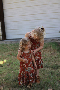 533  Rust Toddler Ruffle Dress  (6@$8)