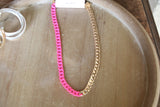 279 NB2-100 NEON PINK MIXED CHAIN NL